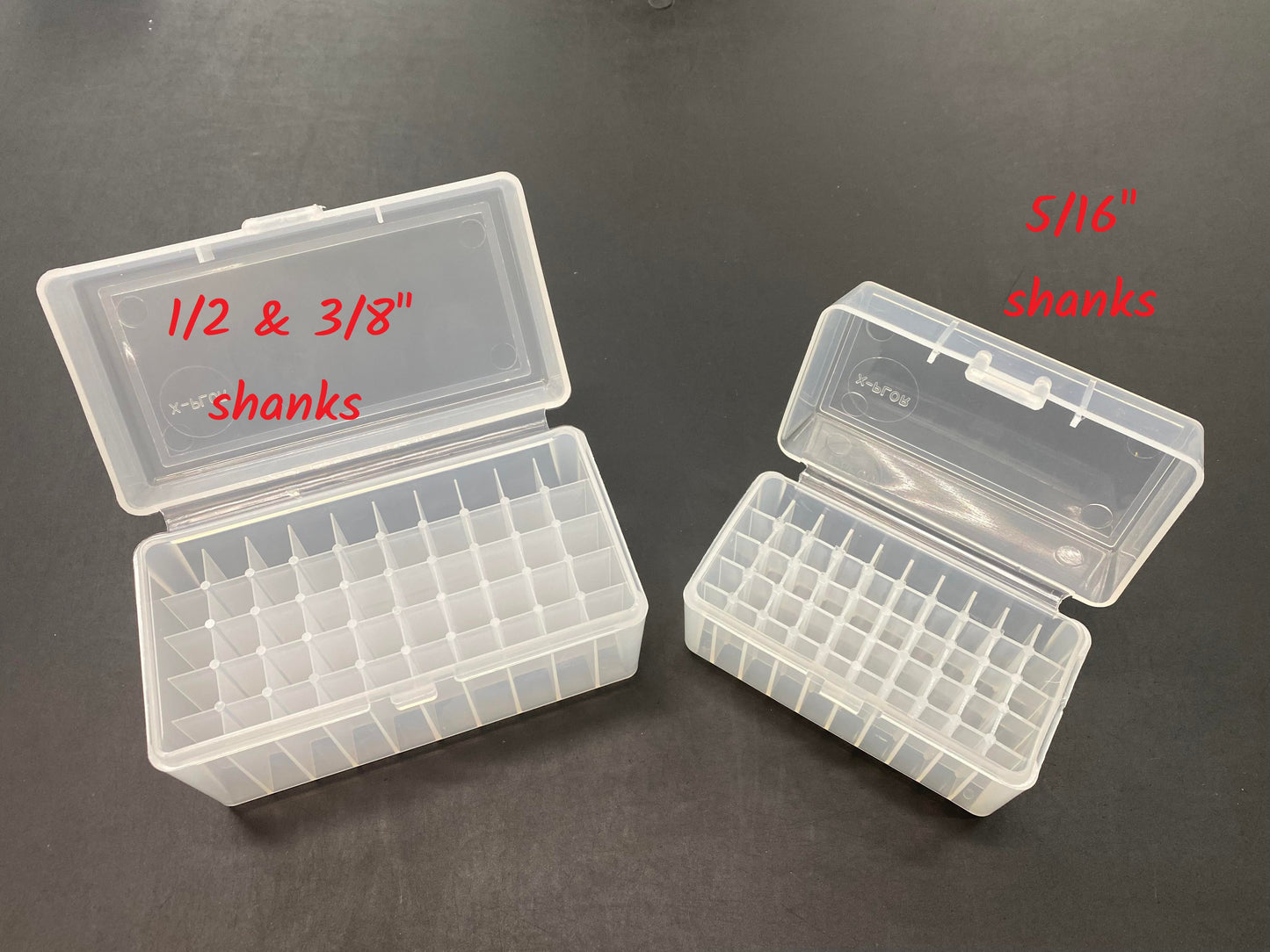 AmmoBox Style 1/2" Shank Font Box