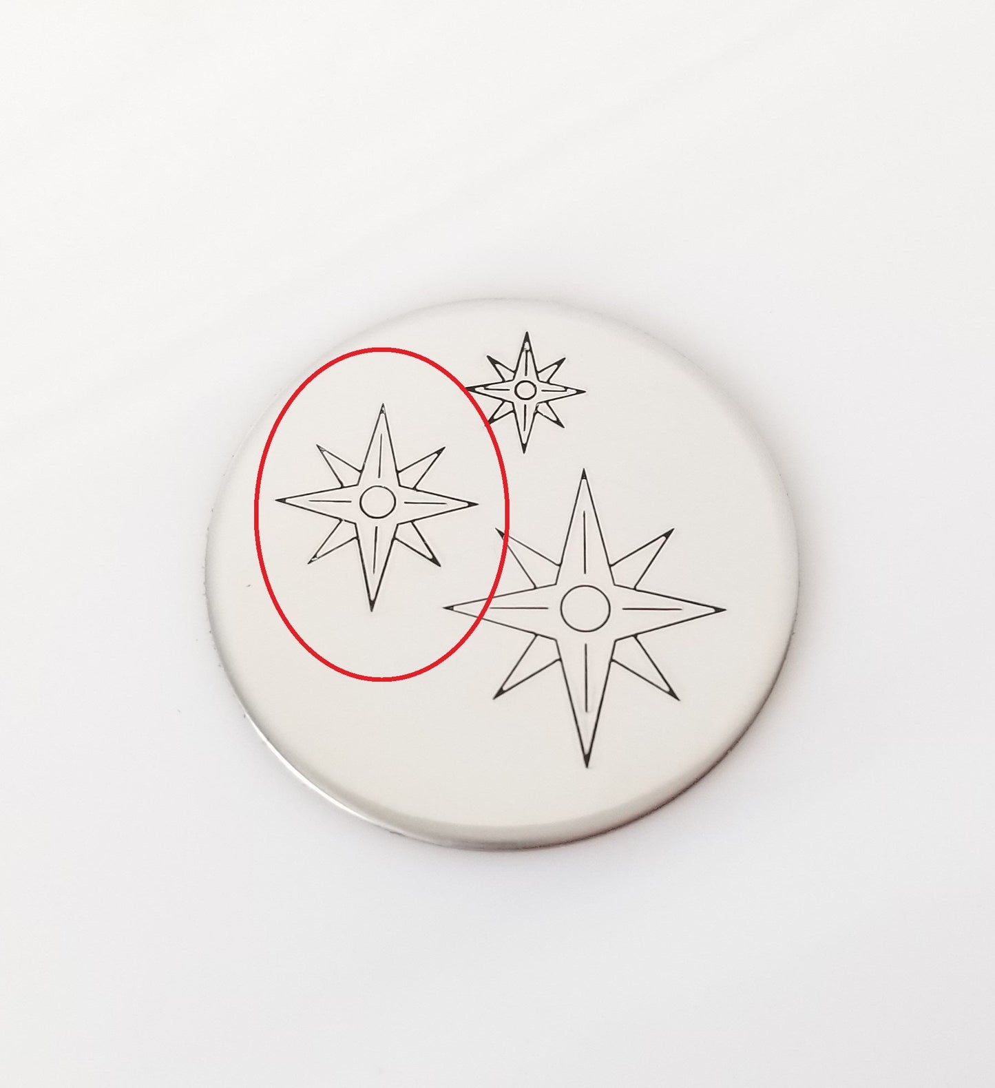 Compass without Directional Lettering