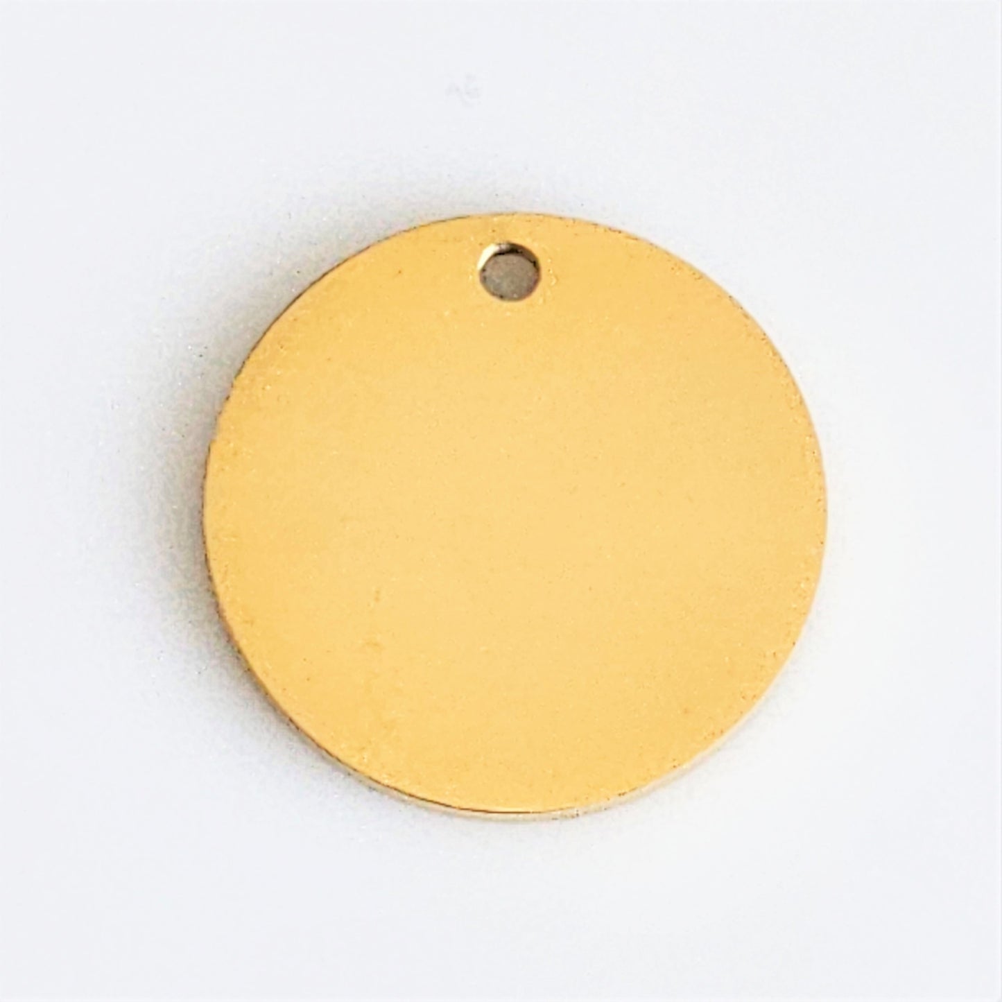Gold Plated Stainless Steel - 3/4" Circle (with hole)