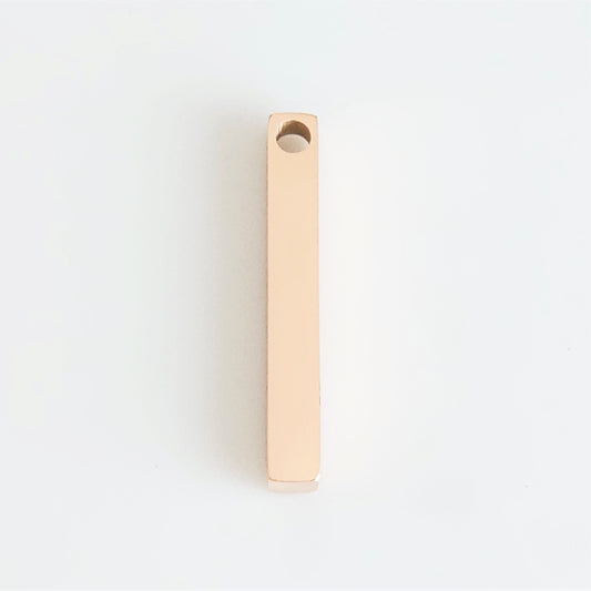 Rose Gold Plated Bar - 4.5mm x 35mm