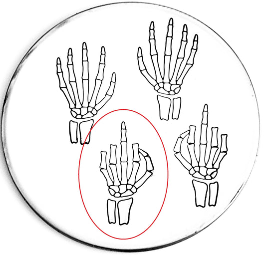 Skeleton Middle Finger