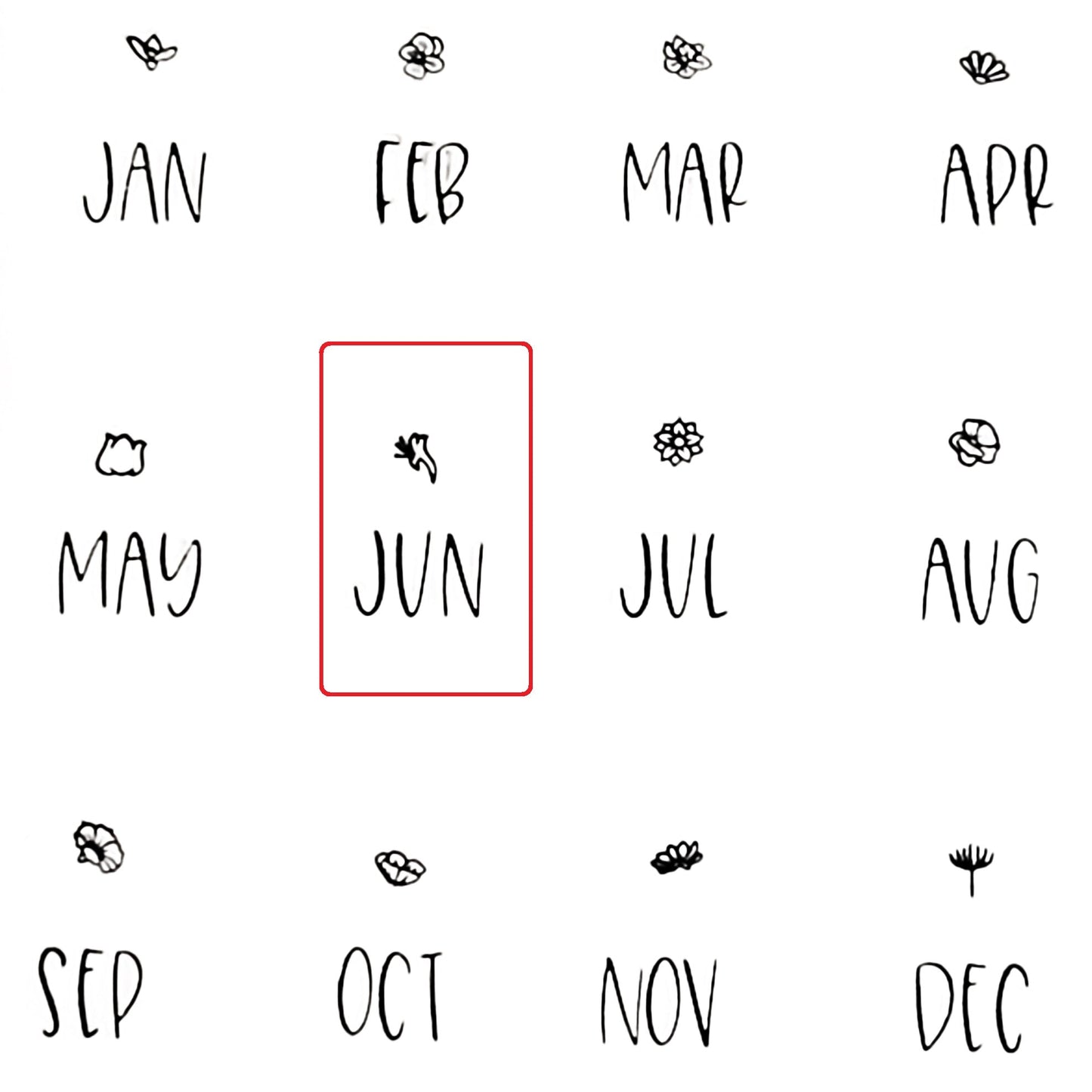 Tiny Birthflowers INDIVIDUALLY