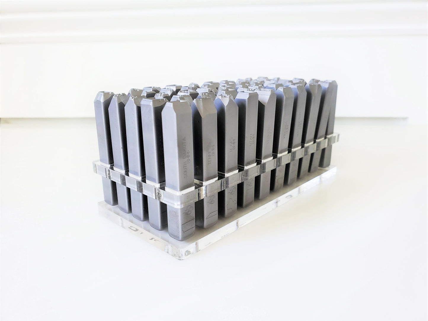 3/8" 50 States/Stamps Style Acrylic Stamp Holder