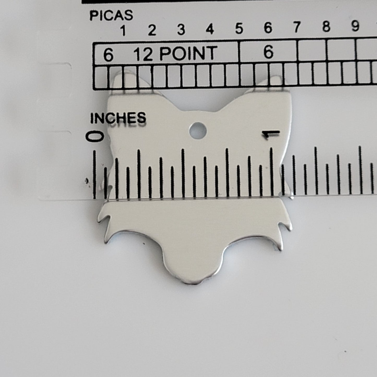 1 1/4" x 1 1/8" Fox Heads - 14g COPPER