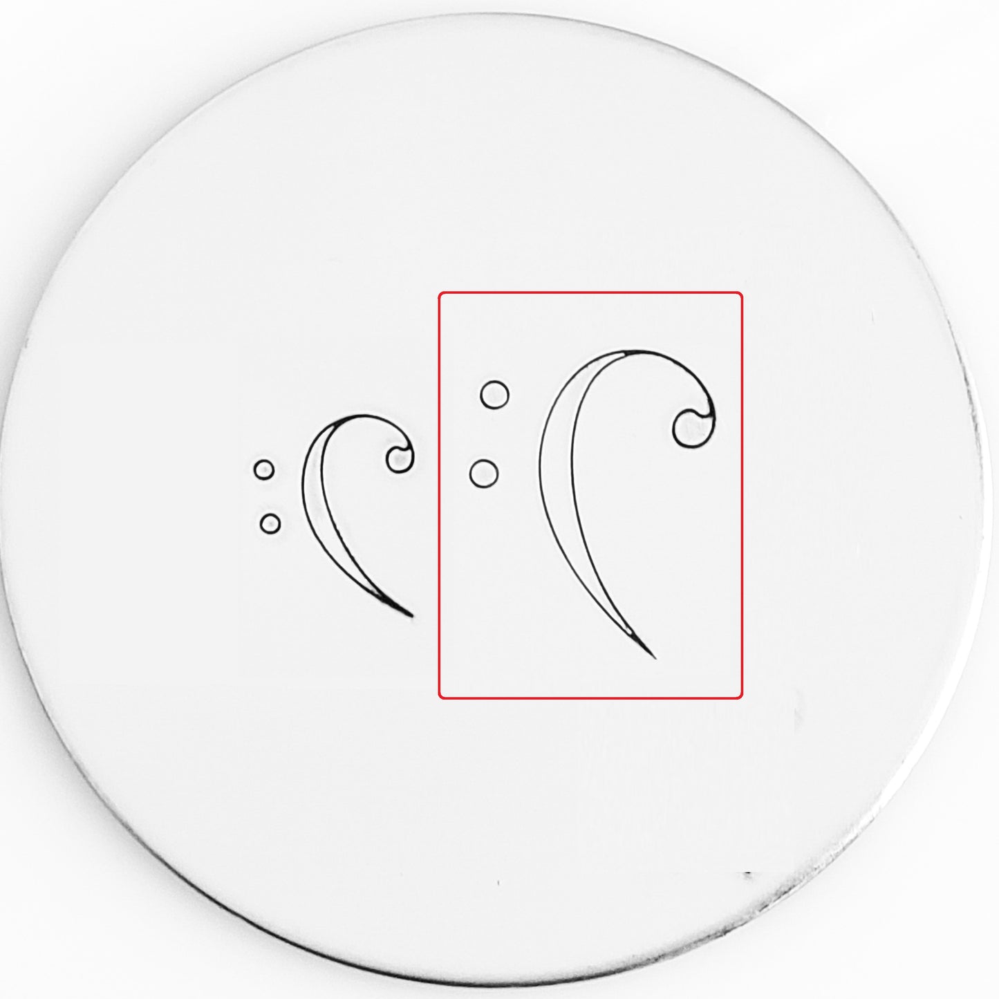 Larger Bass Clef - Reverse