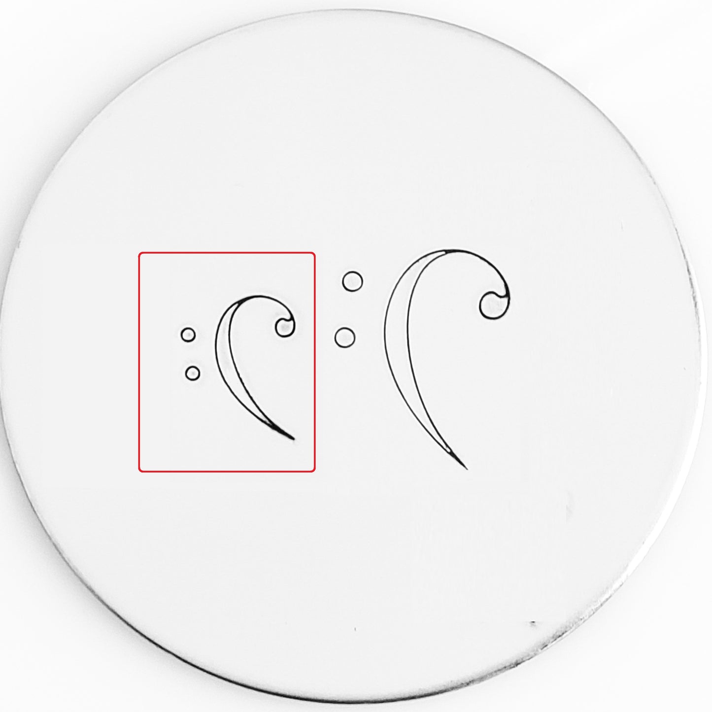 Larger Bass Clef - Reverse