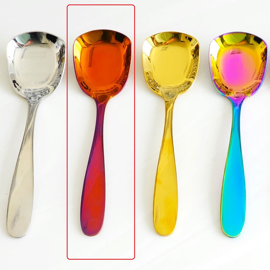 Large Round Spoons - Red/Orange/Purple